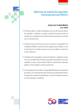 Reformas en materia de seguridad