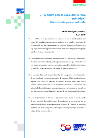 Hay futuro para la socialdemocracia en México?