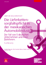 Die Lieferkettensorgfaltspflicht in der mexikanischen Automobilindustrie