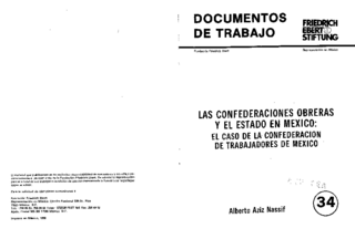 Las confederaciones obreras y el Estado en México: el caso de la Confederación de Trabajadores de México