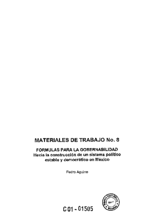 Formulas para la gobernabilidad