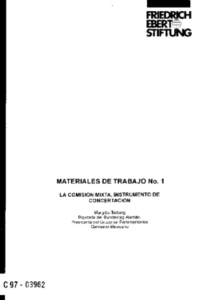 La comisión mixta, instrumento de concertación