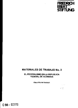 El federalismo en la Repúblika Federal de Alemania